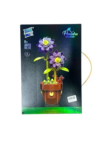 Конструктор цветы Flowers Zuanma NO116-5 детали 405 - фото 2