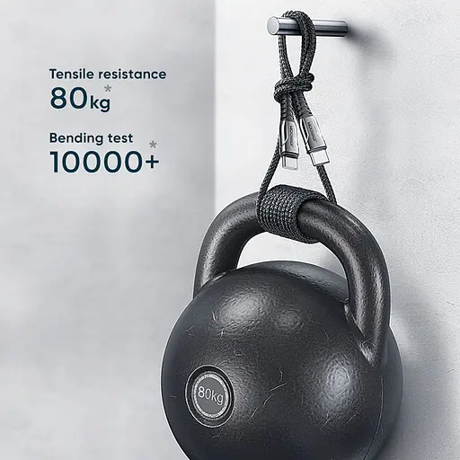 Дата кабель Joyroom S-1230K1 Type-C to Type-C 60W (1.2m) Черный - фото 3