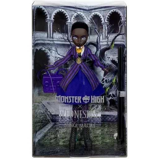 Колекційна лялька Monster High X Wednesday Б'янка у шкільній формі (JDR71) - фото 6