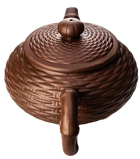 Иссинский чайник Ротанг, 550 мл - Коричневий - фото 3