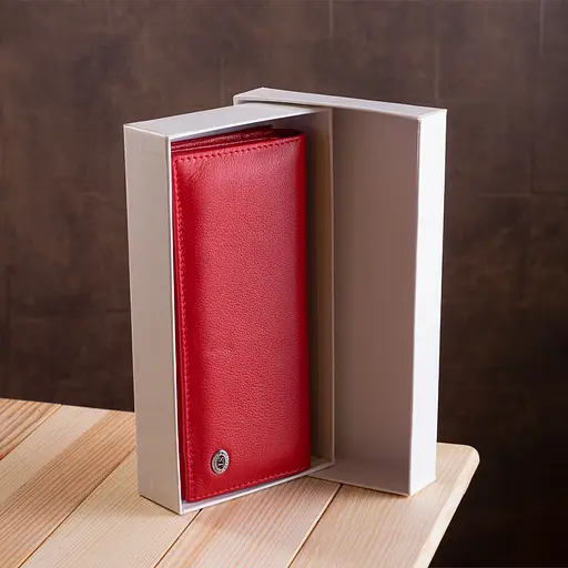 Кожаный женский кошелек ST Leather 9х18.5 см acs0015878 - фото 9