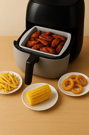 Квадратна силіконова форма для аерогрилю, духовки та мультипечі 24,5*26,5 см, Kitchen Master Сірий 87449 - фото 2