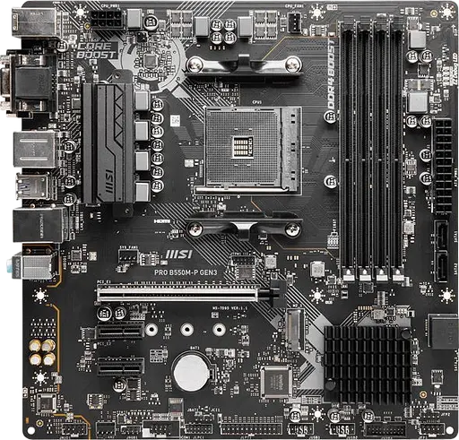 Материнская плата MSI B550M-P Pro GEN3 Socket AM4 (PRO B550M-P GEN3) Б/У - фото 2