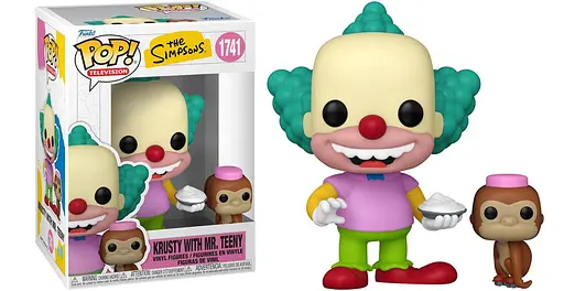 Фигурка Funko Pop Фанко Поп Симпсоны Клоун Красти и Танни The Simpsons Krasti the Clown and Tanny 10 см FP S KC 1741