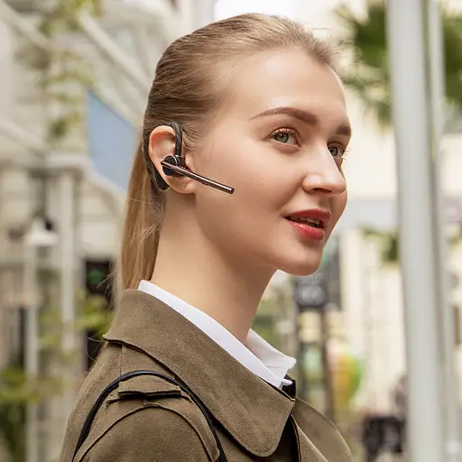 Бездротова Bluetooth гарнітура New Bee M50 з шумозаглушенням і захисним кейсом - фото 9