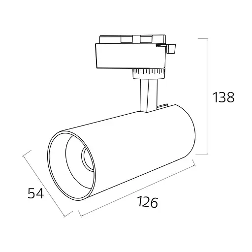 Светильник трековый "BREMEN-10" 10W 4200 белый - фото 2