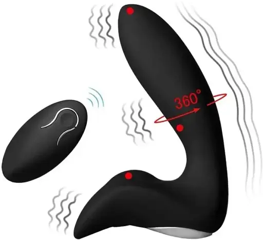 Стимулятор простати I’MCUM Prostate Power з пультом управління Чорний (7970379617687) - фото 7