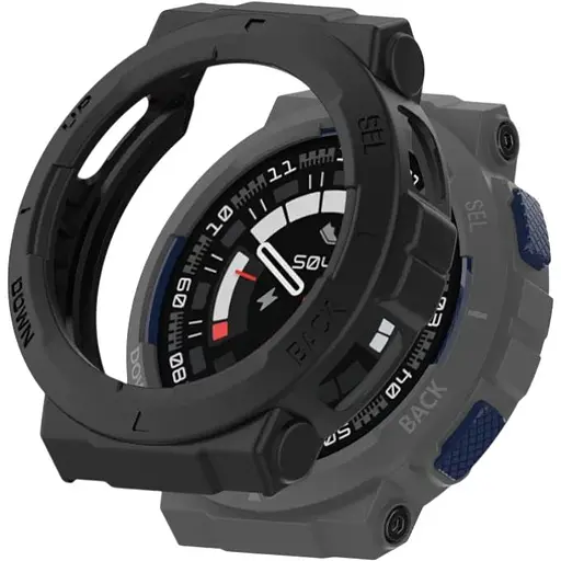 Чехол-бампер DK Силикон Outlines для Xiaomi Amazfit Active Edge (A2212) (black)
