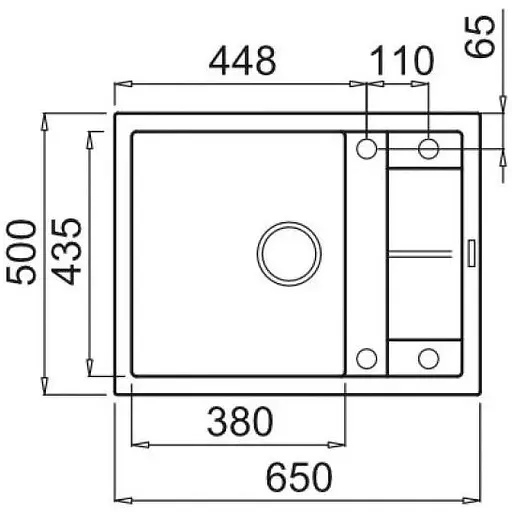 Кухонна мийка Elleci Unico 125 TITANIUM 73 - фото 3