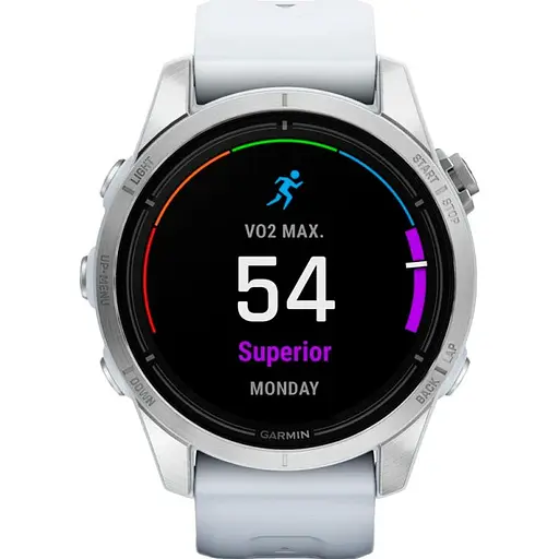 Смарт-годинник Garmin Epix Pro Gen 2 42mm Silver w. Whitestone Band (010-02802-00/01) - фото 2