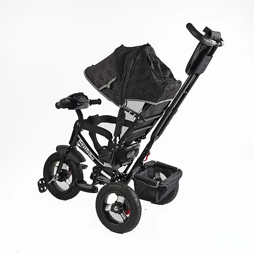 Трехколесный велосипед Best Trike 3390-39-211 с надувными колесами фарой USB и черным пультом. - фото 2