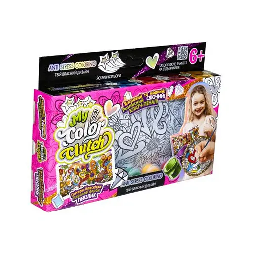 Набір творчості, My Color Clutch, Пенал-розмальовка, Danko Toys - фото 4