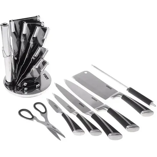 Набор ножей с подставкой 8 предметов Black (NS18SETKN) - фото 6