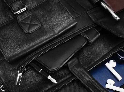 Кожаная сумка мужская Always Wild 39х29,5х11 см sum0019326 - фото 8