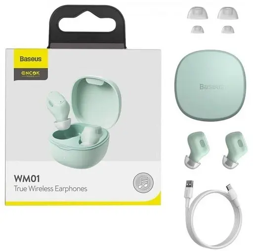 Навушники Baseus TWS WM01 TWS green (NGTW240006) - фото 6