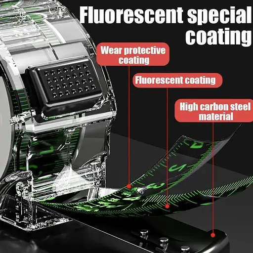 Самоблокуюча рулетка з флуоресцентної сталі 5 м х 1.9 см - фото 4