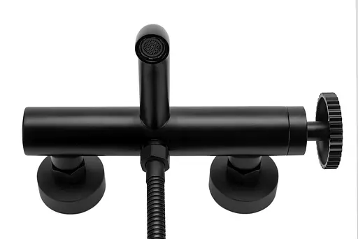 Смеситель для ванны и душа Vertigo black mat REA-B9669 Черный матовый - фото 4