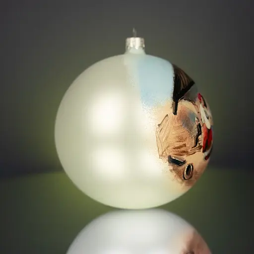 Ялинкова прикраса Різдвяні історії Селянська родина за мотивами Шевченко Т.Г куля скло (4820001154979) - фото 3