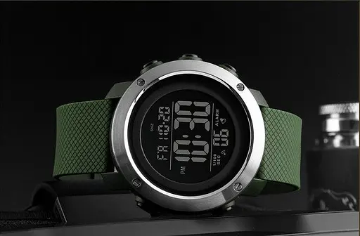 Мужские наручные спортивные часы Skmei 1416 Зеленый - фото 2