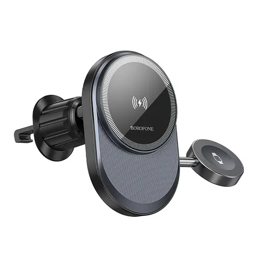 Автотримач Borofone BH219 Fine 2-in-1 15W Magnetic Wireless Charger - фото 6
