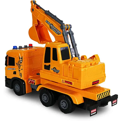 Автомодель TechnoDrive Super Big Truck Экскаватор Scania (5006KS) - фото 7