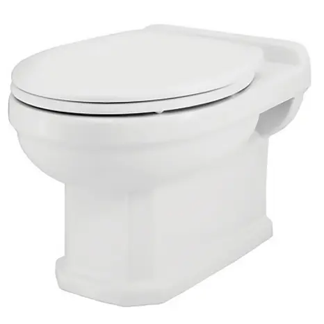 Унитаз подвесной Jaquar Queen's QNS-WHT-7951 с сидением Soft Close, Белый - фото 1