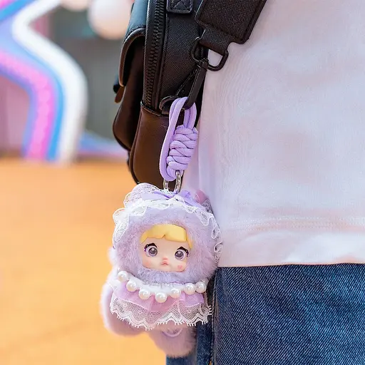 Пухнаста фігурка на підвісі Pop Top Hi Toy серії Nommi - Зайченята - фото 5