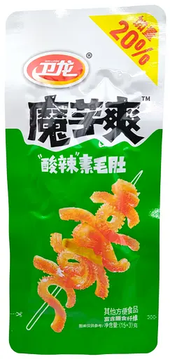 Снек Конжак Konjac Shuang із кислим соусом WEILONG, 25 г