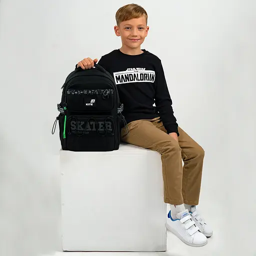 Рюкзак Kite Education 1022 Skater Чорний (K26-1022M-2) - фото 24