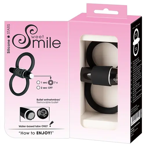 Виброкольцо Sweet Smile Skill 4.5 см черный - фото 4