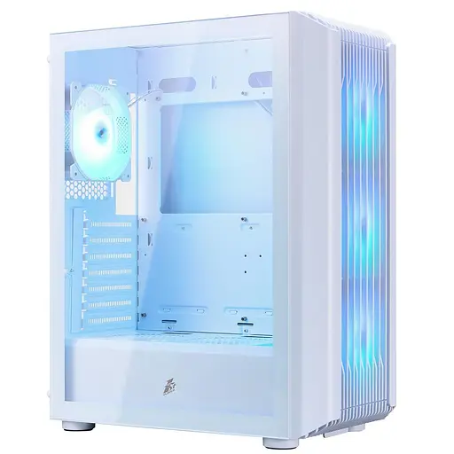 Корпус 1stPlayer H6-WH-4F7-W White без БЖ - фото 1