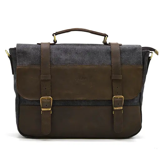 Кожаная мужская сумка TARWA 36х27х10 см sum0026086 - фото 10