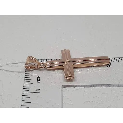 Золотий хрестик Favoritum з алмазною гранню. 3190 - фото 6