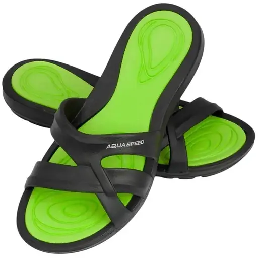 Шлепанцы Aqua Speed Panama 36 Black/Green (1000-513-38-36)