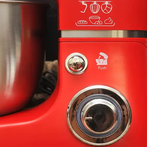 Тестомес-миксер планетарный на 6л. Royalty Line RL - РКМ-1600 Вт. Red - фото 3