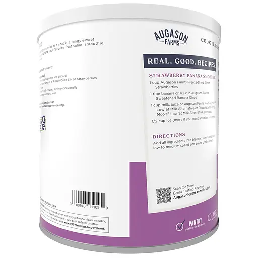 Сублімована полуниця з великим терміном придатності 30 років Augason Farms, 18 порцій (101120) - фото 2