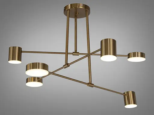 Бронзова світлодіодна люстра лофт потужністю 30W - фото 1