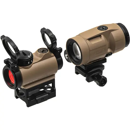 Комплект Sig Optics колiматор ROMEO-MSR 2 MOA та магнiфер JULIET3-MICRO 3X22MM FDE