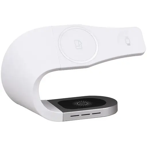 Зарядний пристрій — бездротова док-станція Magsafe Y35 3-in-1 15 W wireless charger ip vers чорна - фото 1