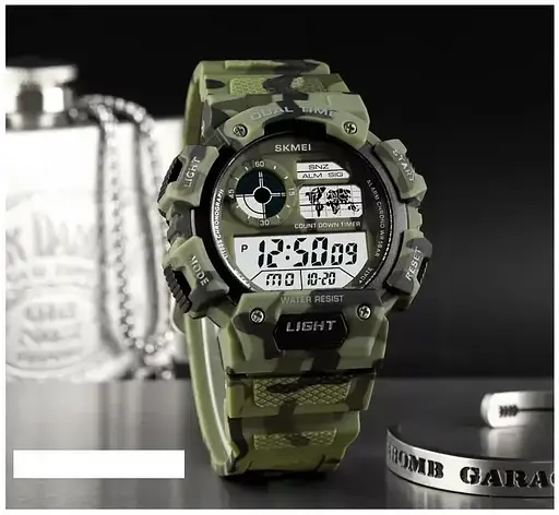 Чоловічий спортивний годинник Skmei 1723 (Камуфляж) - фото 4