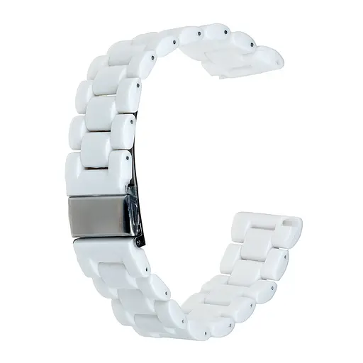 Ремінець Ceramic 22 mm Watch Gear S3/ Watch 46 mm/Xiaomi Amazfit Білий - фото 2