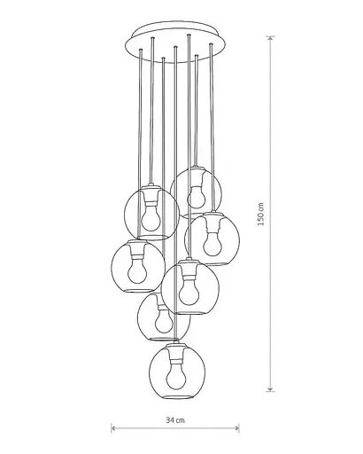 Люстра підвісна Nowodvorski 9131 Vetro - фото 2