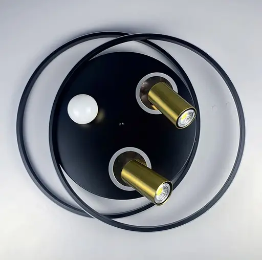 Стельовий світильник із золотистими спотами | Арт. G 568/2+LED | Line F - фото 9