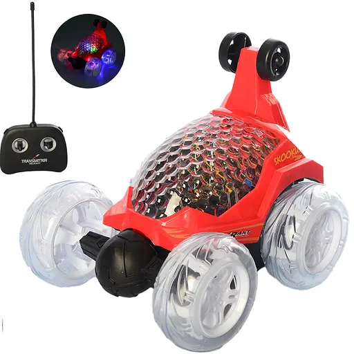 Машина на радиоуправлении, аккумулятор, 16 см, трюковая, звук, 3D-свет, 26,5x14x17 см (В ассортименте) - фото 2
