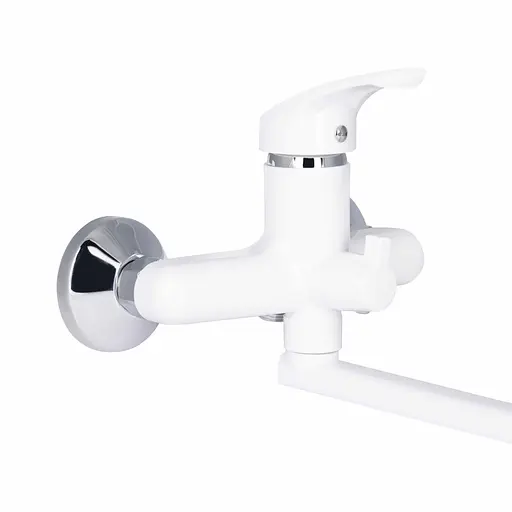 Смеситель для ванны Brinex длинный (k35) 36W 005 Белый - фото 4