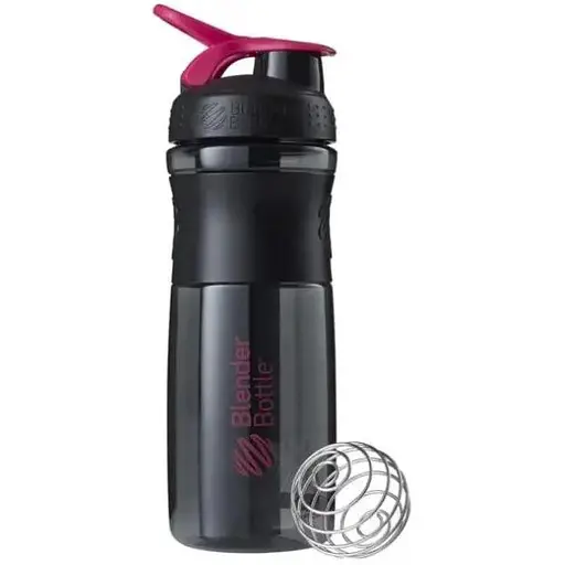 Шейкер спортивный BlenderBottle SportMixer Flip 28oz/820 мл Black/Pink (SM 28oz Black/Pink) - фото 1
