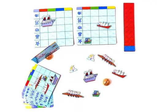 Настольная игра Djeco Морской бой (дерево) (Naviplouf) (DJ05270) - фото 4
