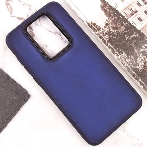 Чехол TPU+PC Lyon Frosted для Xiaomi Redmi Note 9 / Redmi 10X Navy Blue - фото 4