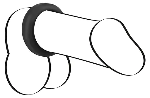 Эрекционное кольцо Black Velvets Cock Ring 3.8 см черный - фото 9