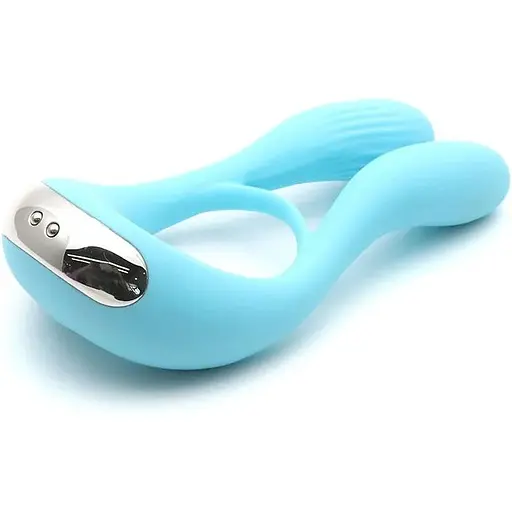 Вібратор для пар KisToy Martin Blue - фото 4